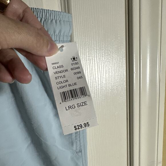 PacSun Mens Large L Light Aqua Blue Outdoor Mesh Lined Swim Board Shorts 6” - Picture 2 of 6